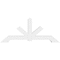 Ekena Millwork Vanguard Architectural Grade PVC Gable Bracket, 60"W x 25"H x 4"D x 4"F, 10/12 Pitch GBP060X25X0404VAN00 - alternate 3